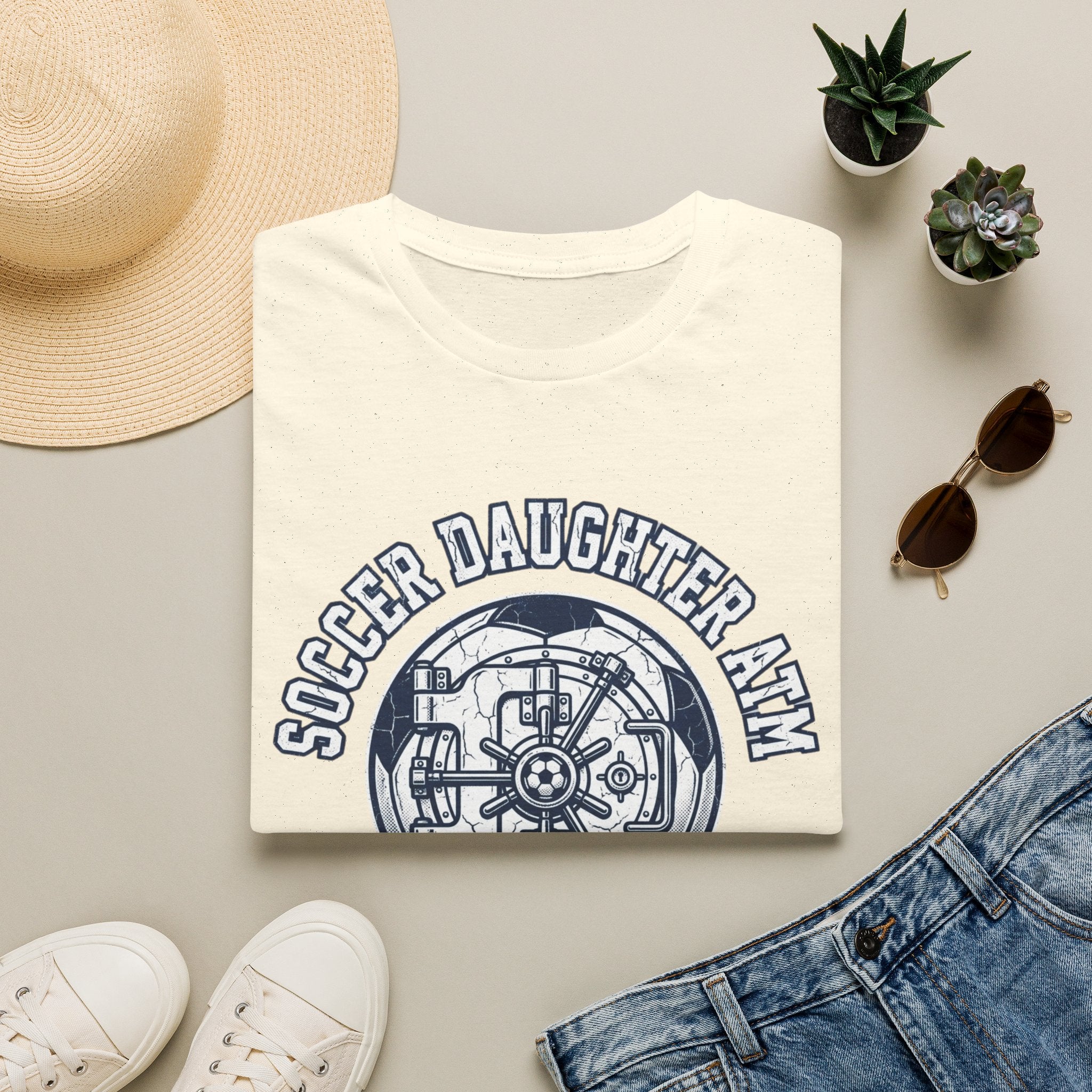 Soccer Daughter Army T‑Shirt