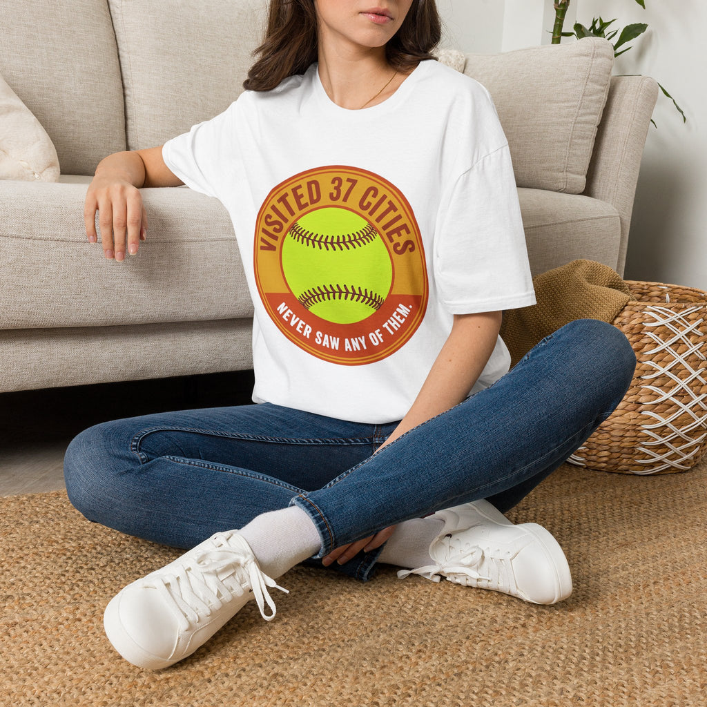 Visited 37 Cities Baseball T-Shirt