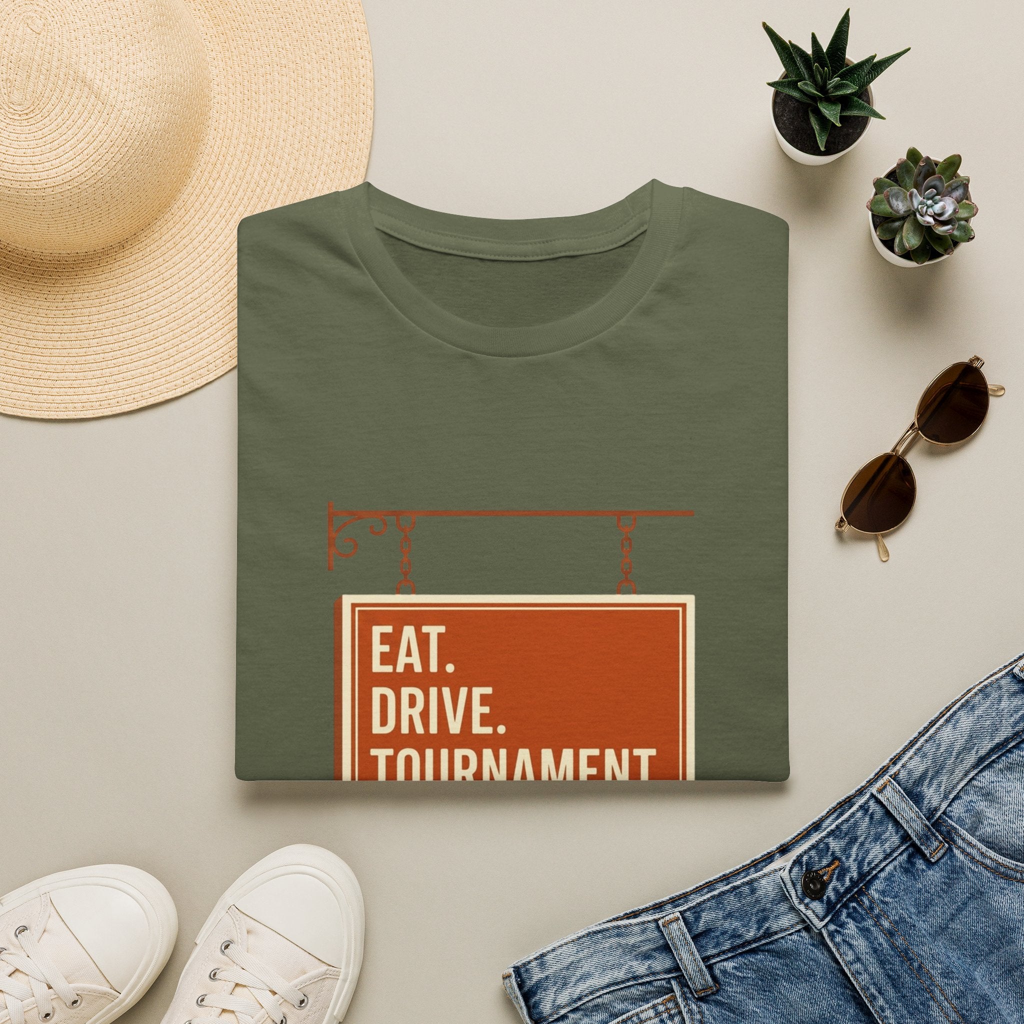 Eat. Drive. Tournament. Tee. T-Shirt