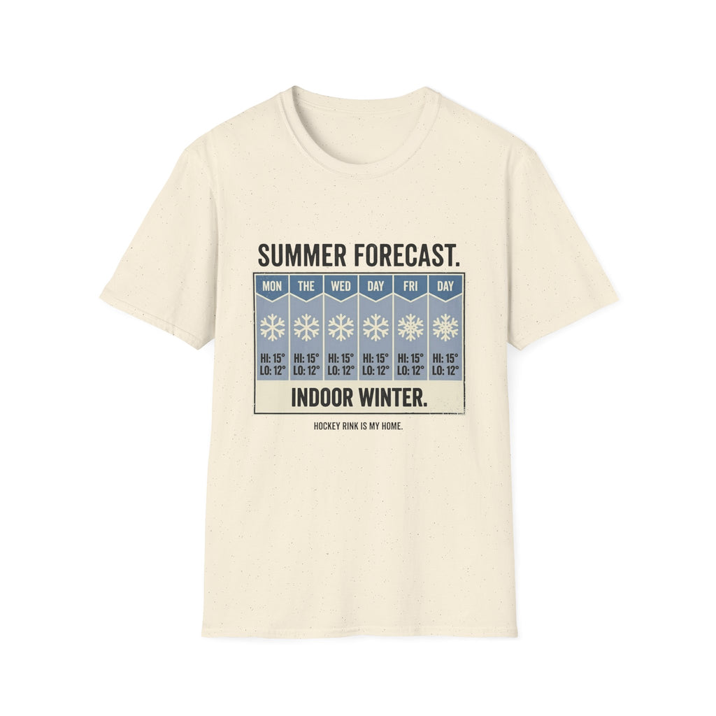 "Summer Forecast: Indoor Winter" Hockey T-Shirt