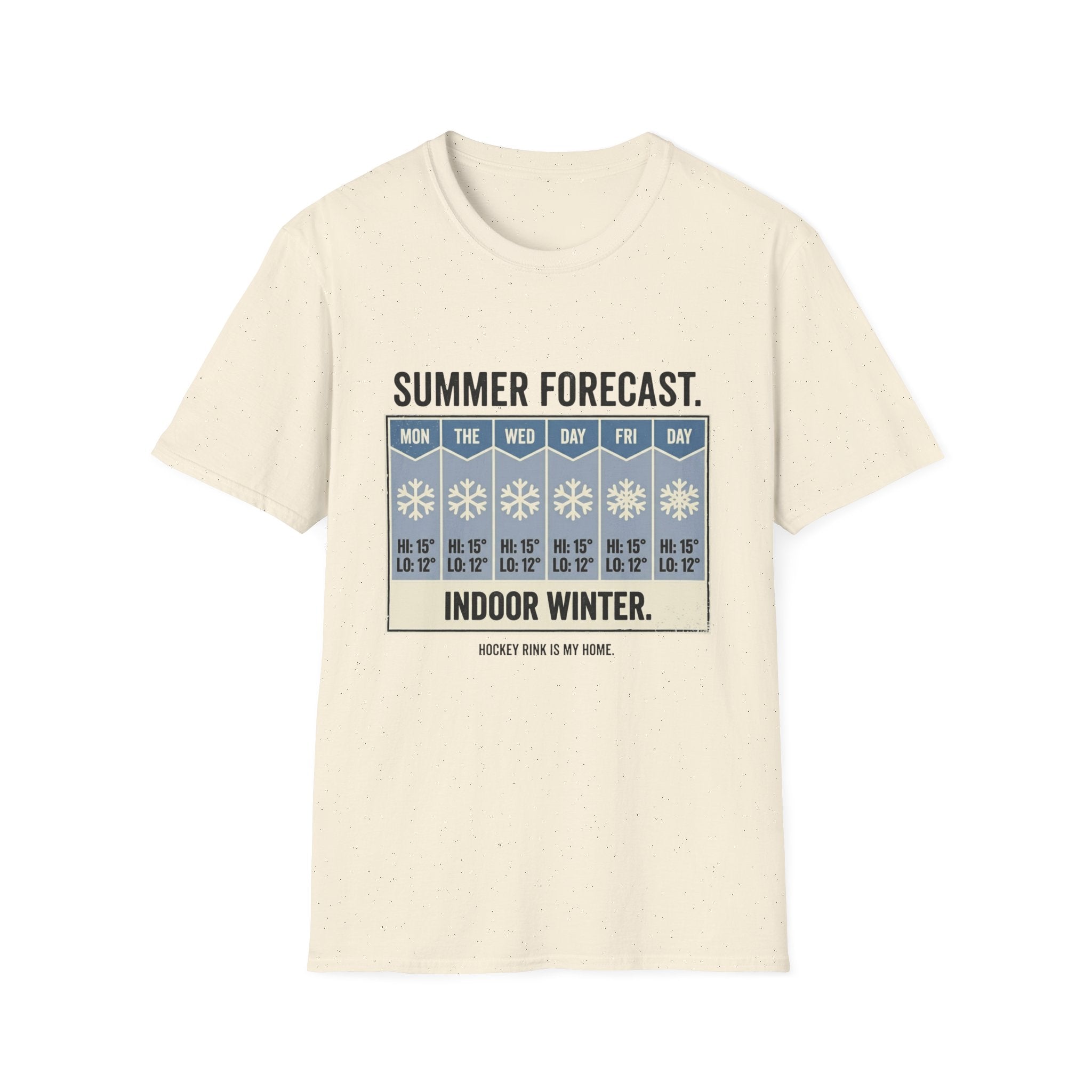 "Summer Forecast: Indoor Winter" Hockey T-Shirt