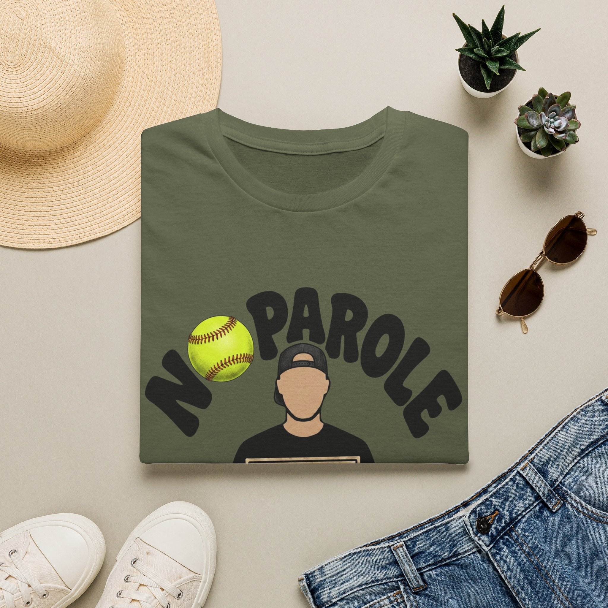 No Parole Softball T-Shirt