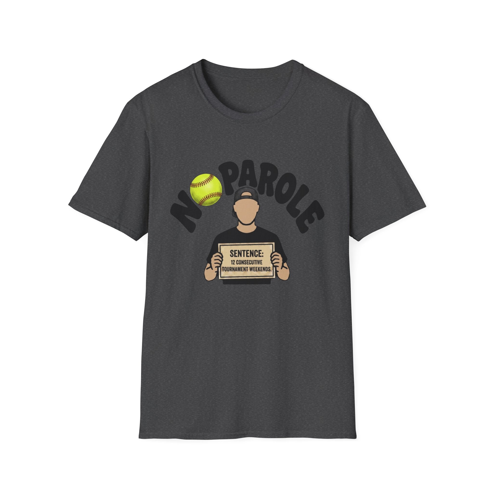 No Parole Softball T-Shirt