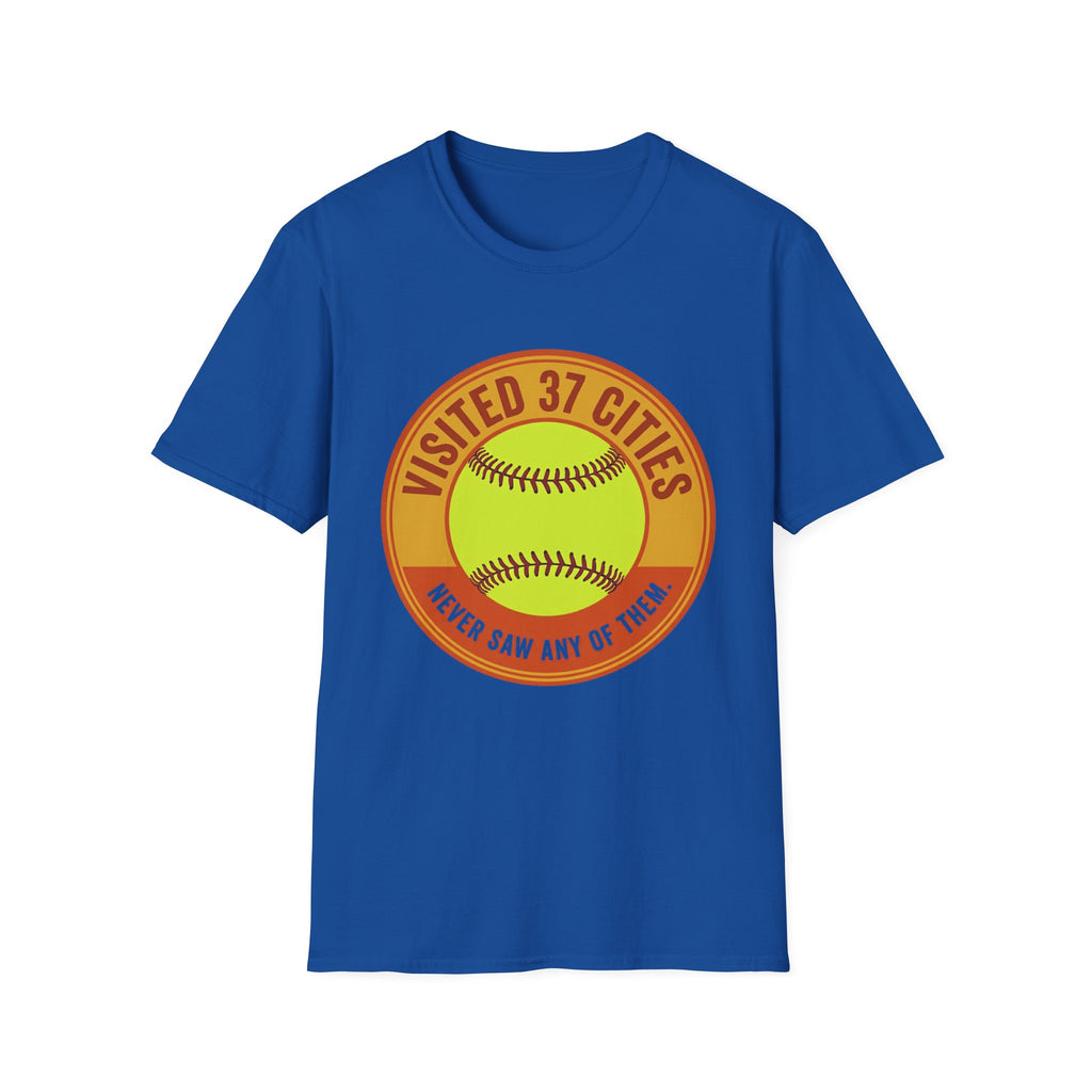 Visited 37 Cities Baseball T-Shirt
