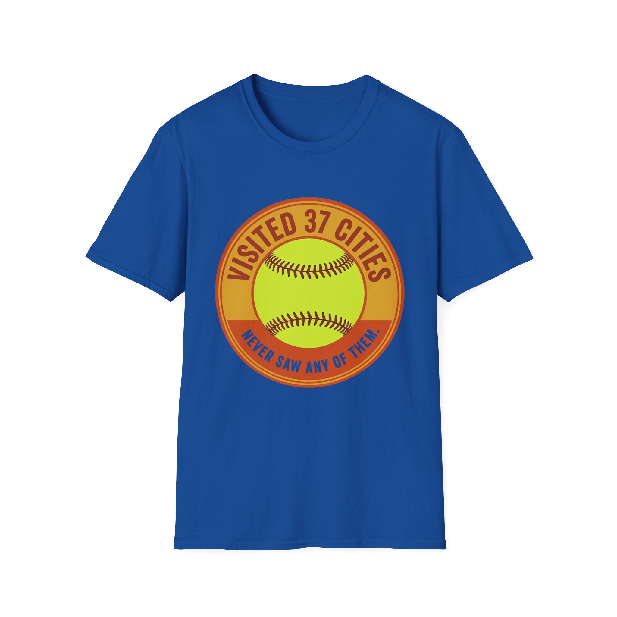 Visited 37 Cities Baseball T-Shirt