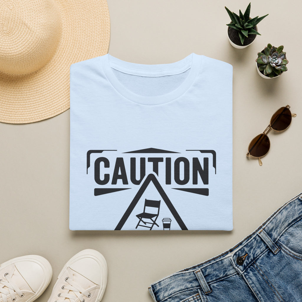 "Caution: May Discuss Soccer Schedules Without Warning" T-Shirt