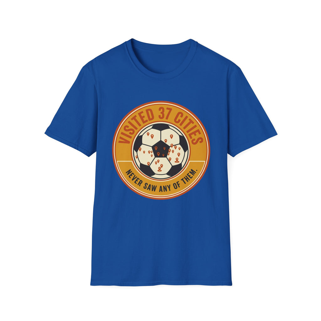 Visited 37 Cities Soccer T-Shirt