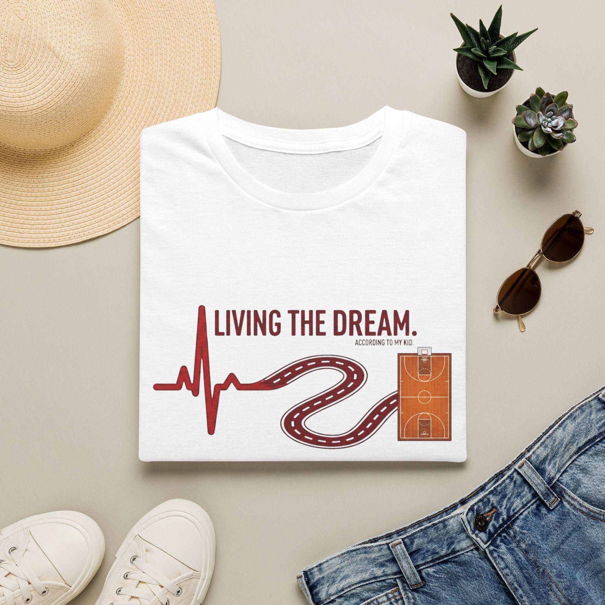 "Living the Dream" Basketball T-Shirt